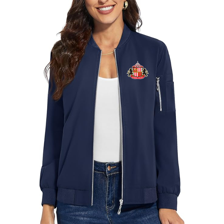 Women's Sunderland AFC Soccer  Premium Bomber Jacket Outerwear